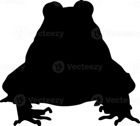 frog silhouette front side 23266030 PNG