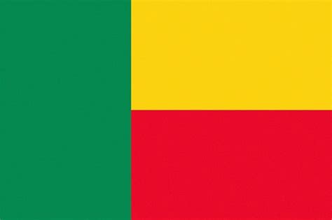 texturized Beninese Flag of Benin