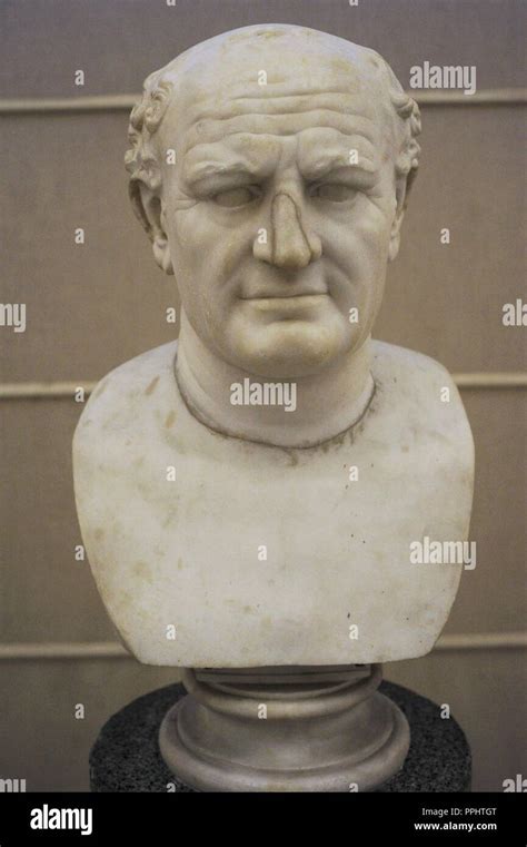 Vespasian (9-79 AD). Roman emperor. Flavian dynasty. Modern bust (17th ...