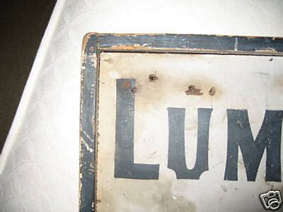 Vintage Lumber Yard Sign | #46163825