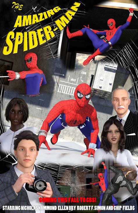 MCU style Nicholas Hammond Spider-man show poster | CGTrader