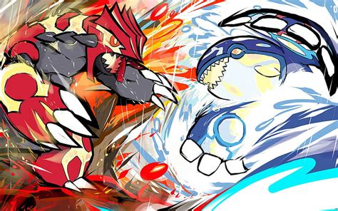 HD wallpaper: Pokemon painting, ishmam, Pokémon, Groudon, Primal Groudon, kyogre | Wallpaper Flare