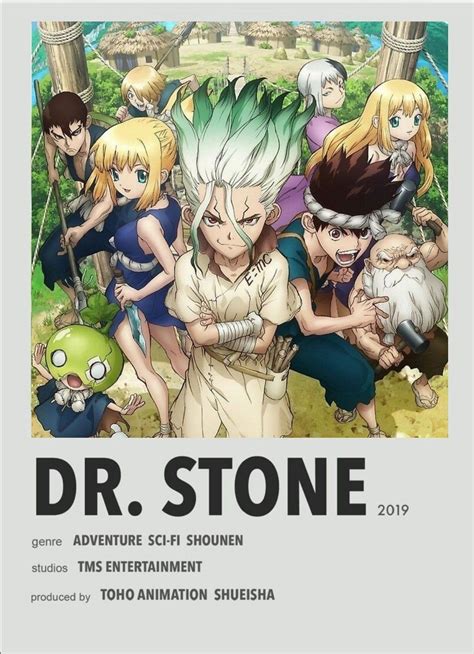 an advertisement for the anime movie dr stone