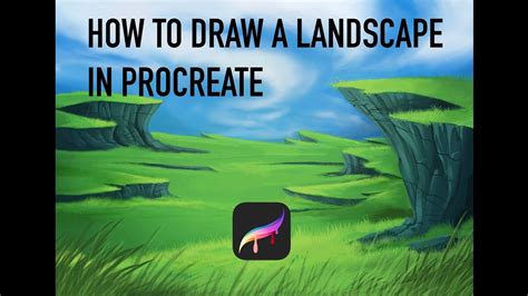 PROCREATE TIPS - How To Draw a Landscape in Procreate - YouTube