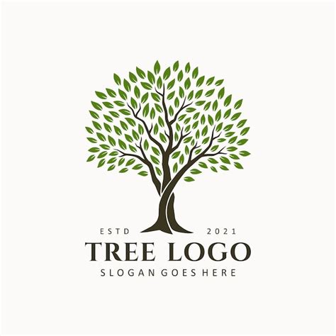 Ilustración de diseño de logotipo de árbol abstracto | Vector Premium