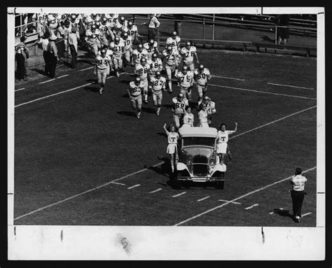 Ramblin' Wreck leading football team onto field, 1963 | Georgia Tech ...