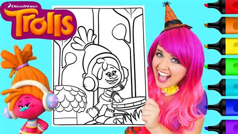 Dj Suki Printable Coloring Page : Dj Suki from Trolls coloring page from DreamWorks Trolls ...