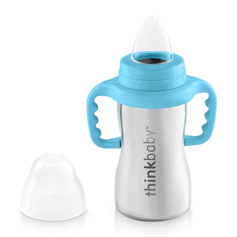 Thinkbaby Stainless Steel Sippy Cup, Light Blue (9 ounce)- Buy Online in United Arab Emirates at ...