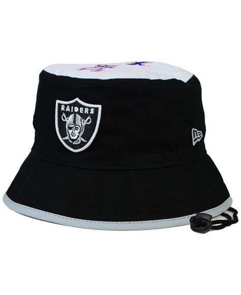 Ktz Oakland Raiders Traveler Bucket Hat in Black for Men | Lyst