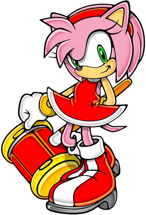 Amy Rose from the Sonic the Hedgehog Series | Game-Art-HQ