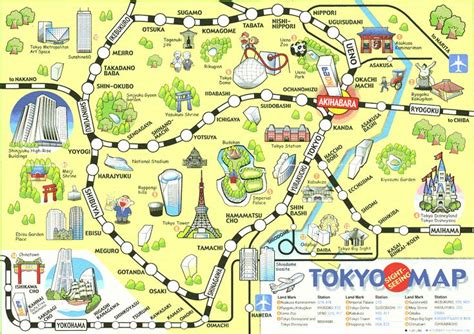 Maps Update Tourist Attractions Map In Japan And Tokyo For At Tokyo Map ...