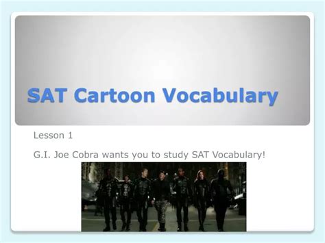 PPT - SAT Cartoon Vocabulary PowerPoint Presentation, free download ...