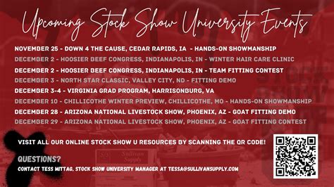 Upcoming Stock Show University Events | The Pulse