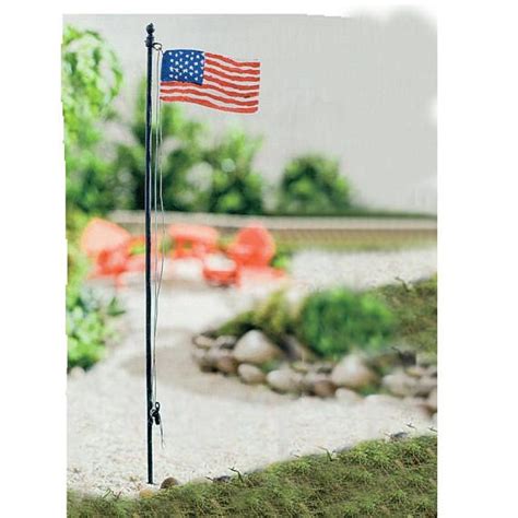 Mini Rustic Flag Pole, Miniature Garden Stake American Flag Pole - Etsy ...