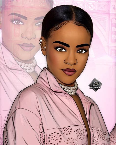 f cartoon - Rihanna