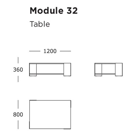 Wendelbo Cinder Block Coffee Table (Module 32) by Luca Nichetto ...