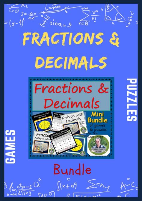 Fractions and Decimals Games - Mini Bundle | Decimal games, Math word problems, Math centers ...