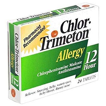 Chlor-Trimeton 12 Hour Allergy Decongestant (Generic Chlorpheniramine ...