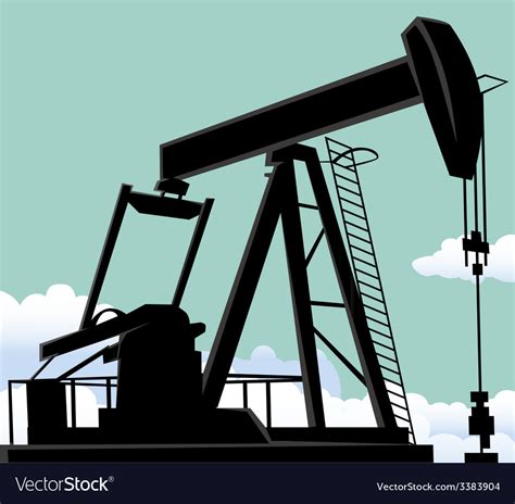 Oil well Royalty Free Vector Image - VectorStock
