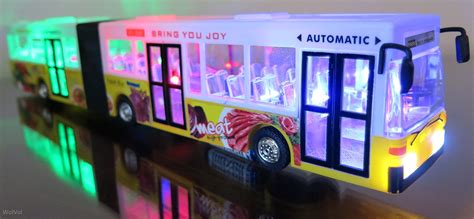 Buy WolVol 16" Articulated Bus Toy with Beautiful Flashing Lights and ...