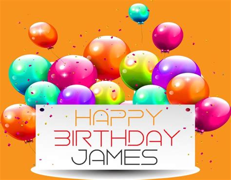 Happy Birthday James- Images, Cake, Song & Frame | Birthday wishes and ...