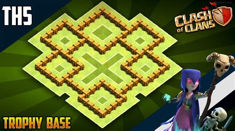 BEST Epic TH5 WAR/TROPHY Base 2019!! COC Town Hall 5 (TH5) War Base Design - Clash of Clans ...