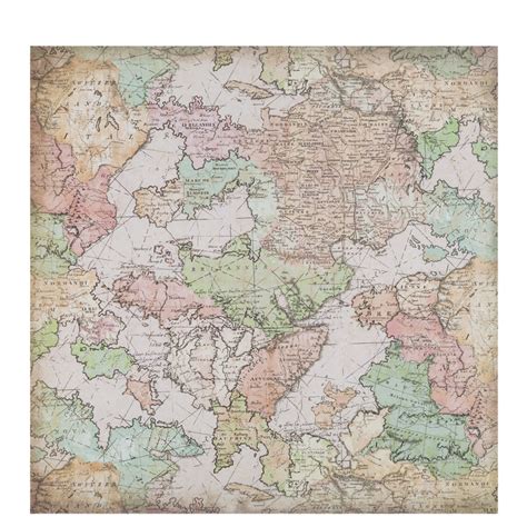 Uncharted Map Scrapbook Paper - 12" x 12" | Hobby Lobby | 1443118