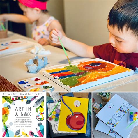 We are Art in a Box project. Painting projects suitable for kids ages 3 ...