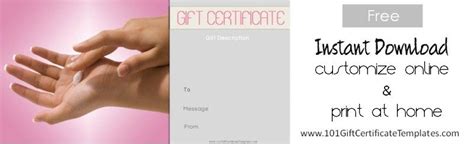 Free Nail Salon Gift Certificates | Customize Online