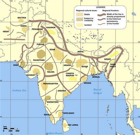 Cultural Regions of the Indian Subcontinent - Maps on the Web