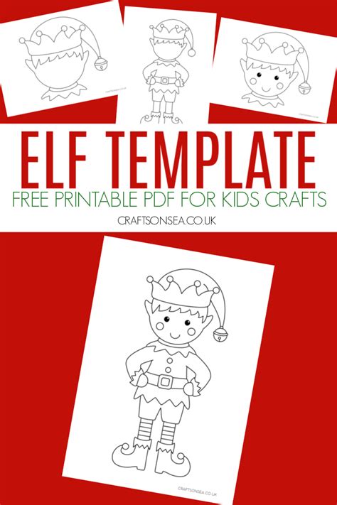 Elf Template (FREE Printable PDF) - Crafts on Sea