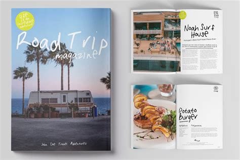 52 pages Road Trip Magazine Template