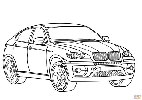 Disegno di BMW X6 da colorare | Disegni da colorare e stampare gratis