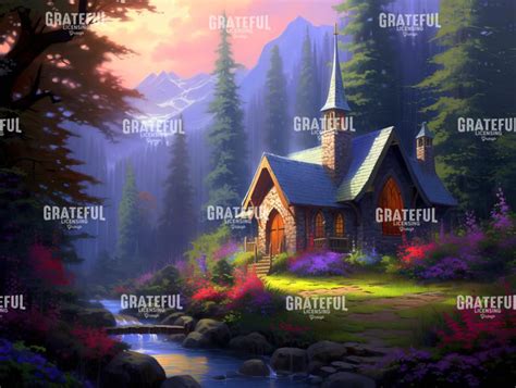 Purple Church - Grateful Art Licensing