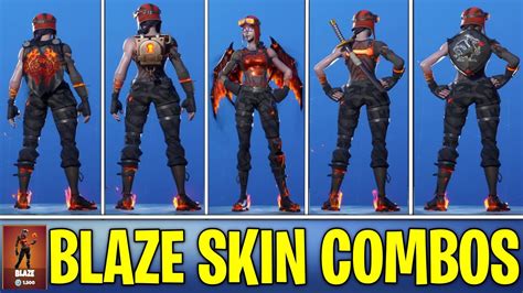 TOP 10 "BLAZE" skin Combos in Fortnite - Molten Renegade Raider - YouTube