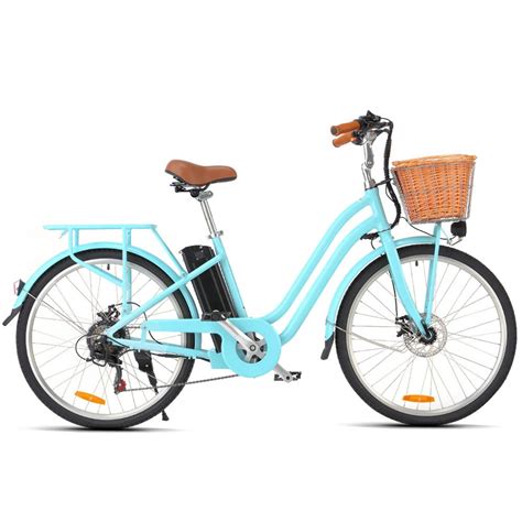 VALK Electric Bike Vintage Ladies Womens ebike 36V Bicycle e Battery 26 ...