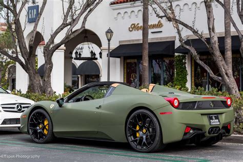 Matte Green Ferrari 458 Italia by Platinum Motorsport - GTspirit