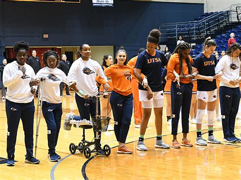 UTSA women’s basketball honors seniors Omemmah, Cousin, Toth, Hawkins ...