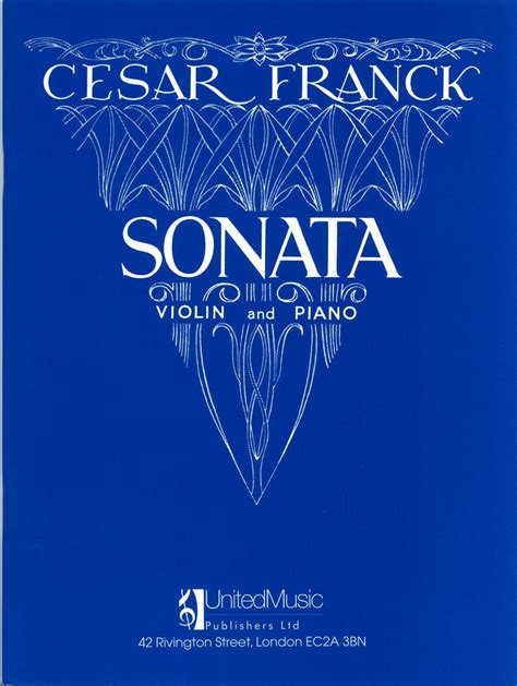 FRANCK, César : Sonata - United Music Publishing