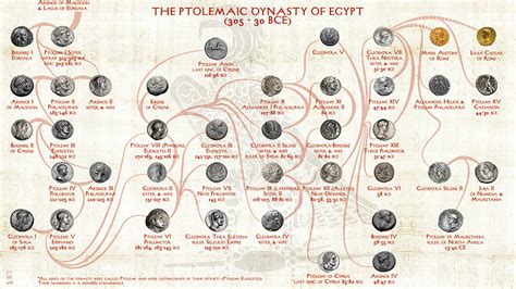 Family Tree of the Ptolemaic Dynasty of Egypt (305-30 BCE ...