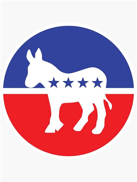 "Democratic Logo" Sticker for Sale by letsstandup | Redbubble