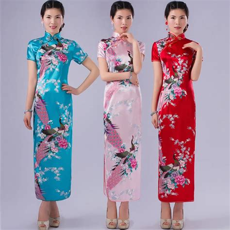 New Traditional Chinese lady Dress Vintage Chinese Women's Silk Satin ...