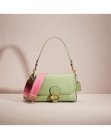 COACH Restored Soft Tabby Shoulder Bag in Green | Lyst