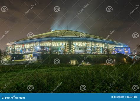 Veltins Arena In Gelsenkirchen At The Night Of The Annual Biathlon Event Editorial Photo ...