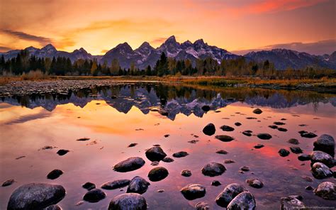 Grand tetons sunset wallpaper | 1680x1050 | #30454