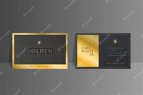 Free Vector | Gold foil business card template