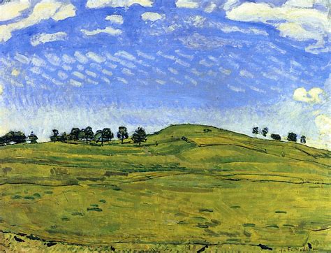 Hilly Landscape with Ravens, in the Bernese Oberland - Ferdinand Hodler - WikiArt.org ...