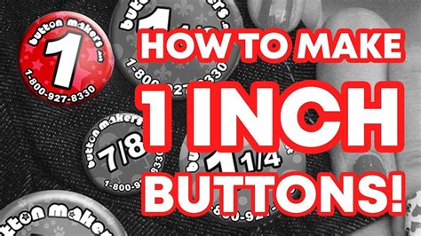 How to make 1 inch buttons at home - step-by-step. - YouTube