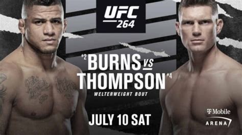 UFC 264: Gilbert Burns vs Stephen Thompson [Vídeo Repetición] Cobertura, Resultado, Ganador