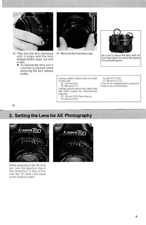 Owner's Manual for CANON T90 - Download